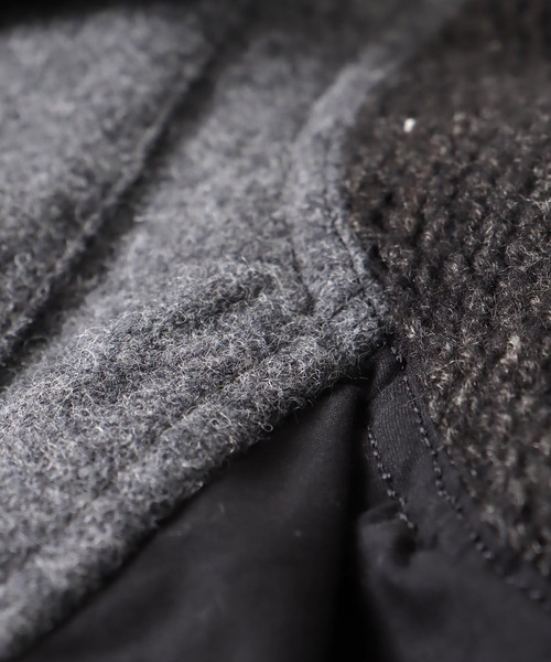 STUMBLY(スタンブリー)の「STUMBLY / CPO/mods combination CT(CPOモッズコンビネーションコート 535-1252906)(モッズコート・レディース・チャコールグレー/カーキ・36)」の16枚目の写真
