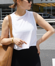 DEUXIEME CLASSE - Deuxieme Classe COTTON RIB Vネック タンクトップ Deuxieme Classe（ドゥーズィエムクラス）の「COTTON RIB V