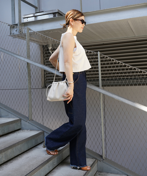 Deuxieme Classe(ドゥーズィエムクラス)の「【CELERI/セルリ】CROPPED タンクトップ(タンクトップ・レディース・ホワイト/ブラック/カーキ/アイボリー・FREE)」の22枚目の写真