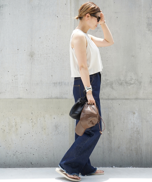 Deuxieme Classe CELERI CROPPED タンクトップ CELERI/セルリ】CROPPED タンクトップ（タンクトップ