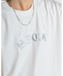 【MODISH GAZE】ピグメントSICK刺繍Tシャツ 半袖