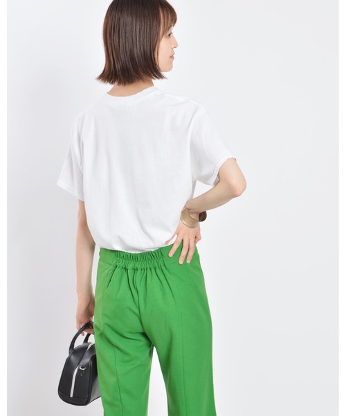MODISH GAZE（モディシュガゼ）の「【MODISH GAZE】ピグメントSICK刺繍Tシャツ 半袖（Tシャツ/カットソー・メンズ・オリーブ/スミクロ/ホワイト/バーガンディー・X-LARGE/MEDIUM/LARGE）」の7枚目の写真