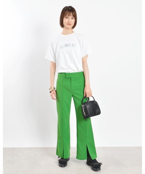 MODISH GAZE（モディシュガゼ）の「【MODISH GAZE】ピグメントSICK刺繍Tシャツ 半袖（Tシャツ/カットソー・メンズ・オリーブ/スミクロ/ホワイト/バーガンディー・X-LARGE/MEDIUM/LARGE）」の8枚目の写真