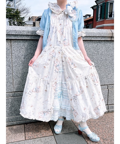 ピンクハウス フリル ティアードスカート 綿ローン素材 美品 ローンフリルティアードスカート(スカート)|PINK HOUSE