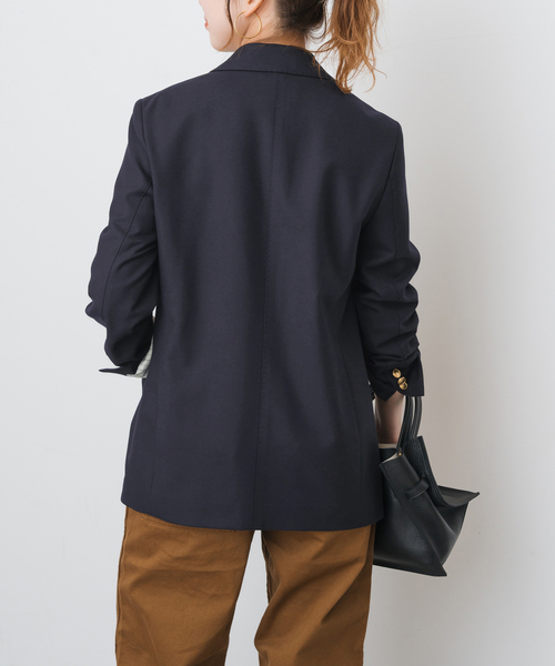 Spick & Span（スピックアンドスパン）の「ウールブレンドダブルブレストジャケット（テーラードジャケット・レディース・チャコールグレー/ブラウン/ネイビー・34/36/38/40）」の18枚目の写真