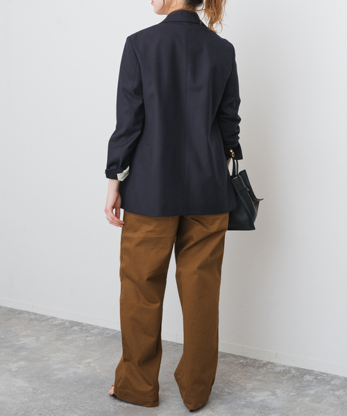 Spick & Span（スピックアンドスパン）の「ウールブレンドダブルブレストジャケット（テーラードジャケット・レディース・チャコールグレー/ブラウン/ネイビー・34/36/38/40）」の22枚目の写真