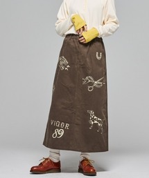 KRIFF MAYER Lady's Collection | 【綿100%】レタリングスカート(スカート)