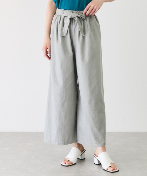 Jayro(ジャイロ)の「スラブデニムクロプトワイドパンツ(その他パンツ・レディース・ネイビー/ダークブラウン/チャコールグレー/ブラック・M)」の2枚目の写真