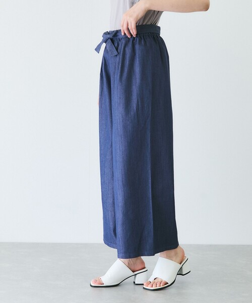 Jayro(ジャイロ)の「スラブデニムクロプトワイドパンツ(その他パンツ・レディース・ネイビー/ダークブラウン/チャコールグレー/ブラック・M)」の9枚目の写真