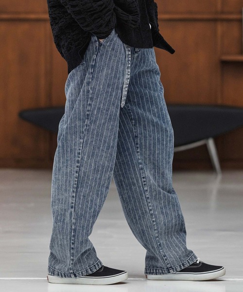 CAMBIOリップストップライクストレッチデニムパンツ CAMBIOリップストップライクストレッチデニムパンツ メンズ