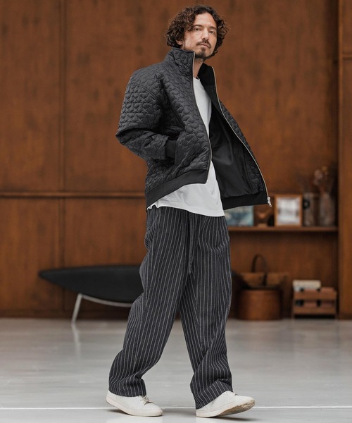 CAMBIO（カンビオ）の「mp13866-Stripe Denim Two Tuck Wide Belted Pants ストライプデニムパンツ（デニムパンツ・メンズ・ブラック系その他/ブラック/ケミカルウォッシュ・S/M/L）」の20枚目の写真