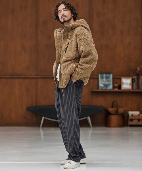 CAMBIO（カンビオ）の「mp13866-Stripe Denim Two Tuck Wide Belted Pants ストライプデニムパンツ（デニムパンツ・メンズ・ブラック系その他/ブラック/ケミカルウォッシュ・S/M/L）」の22枚目の写真