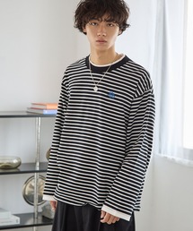 PAGEBOY LIM Lサイズ ストライプ柄 ボーダー カジュアルトップス PAGEBOY｜ページボーイのトップス（ボーダー柄）通販 - ZOZOTOWN