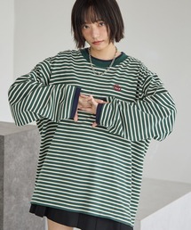 PAGEBOY クロップドセーター ボーダー PAGEBOY｜ページボーイのトップス（ボーダー柄）通販 - ZOZOTOWN