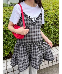 PHILLY（フィリー）の「《2way》フリル切替チェックキャミワンピース（ワンピース）」