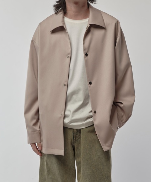 Lui's（ルイス）の「ドットシャツブルゾン（シャツ/ブラウス・メンズ・ベージュ/ブラック・FREE）」の9枚目の写真