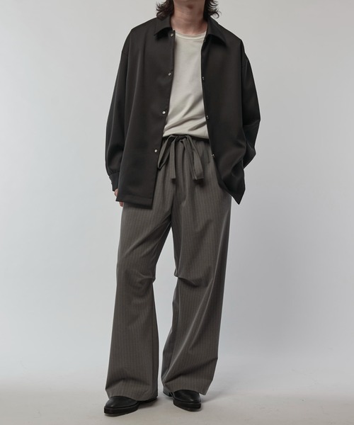 Lui's（ルイス）の「ドットシャツブルゾン（シャツ/ブラウス・メンズ・ベージュ/ブラック・FREE）」の7枚目の写真