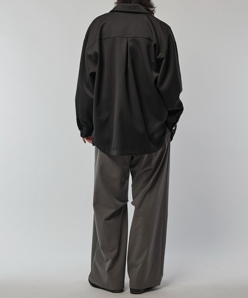 Lui's（ルイス）の「ドットシャツブルゾン（シャツ/ブラウス・メンズ・ベージュ/ブラック・FREE）」の8枚目の写真