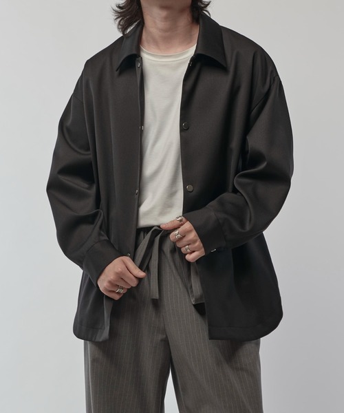 Lui's（ルイス）の「ドットシャツブルゾン（シャツ/ブラウス・メンズ・ベージュ/ブラック・FREE）」の3枚目の写真