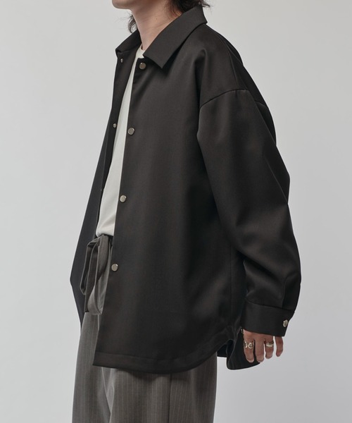 Lui's（ルイス）の「ドットシャツブルゾン（シャツ/ブラウス・メンズ・ベージュ/ブラック・FREE）」の5枚目の写真