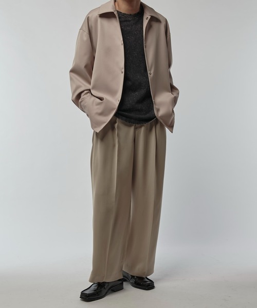 Lui's（ルイス）の「ドットシャツブルゾン（シャツ/ブラウス・メンズ・ベージュ/ブラック・FREE）」の19枚目の写真