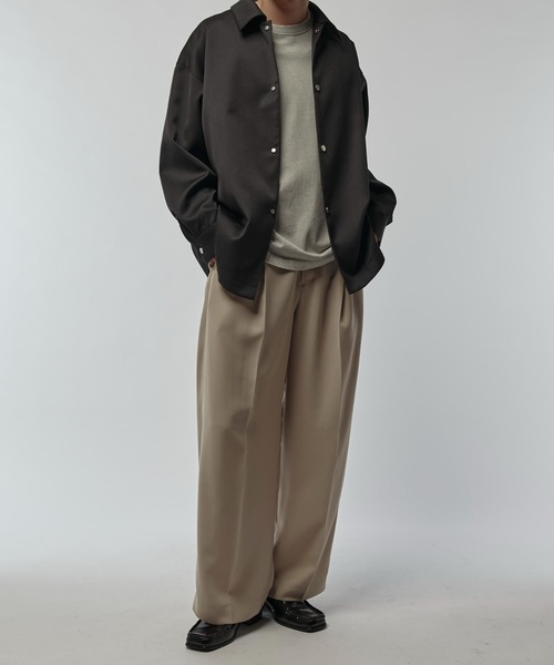 Lui's（ルイス）の「ドットシャツブルゾン（シャツ/ブラウス・メンズ・ベージュ/ブラック・FREE）」の15枚目の写真