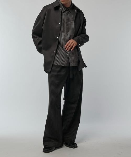 Lui's（ルイス）の「ドットシャツブルゾン（シャツ/ブラウス・メンズ・ベージュ/ブラック・FREE）」の17枚目の写真