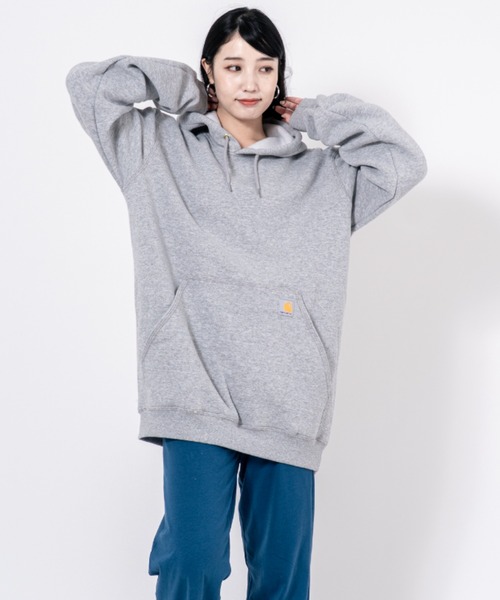 Carhartt(カーハート)の「【CARHARTT】プルオーバーパーカー 裏起毛 大きめ(パーカー・レディース・ブラック/グレー/チャコールグレー/ネイビー/ブラウン・XL/L/S/M)」の22枚目の写真