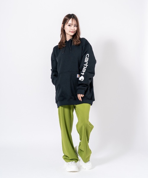 Carhartt(カーハート)の「【CARHARTT】プルオーバーパーカー 裏起毛 大きめ(パーカー・レディース・ブラック/グレー/チャコールグレー/ネイビー/ブラウン・XL/L/S/M)」の11枚目の写真