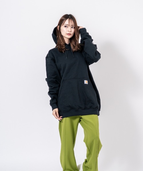 Carhartt(カーハート)の「【CARHARTT】プルオーバーパーカー 裏起毛 大きめ(パーカー・レディース・ブラック/グレー/チャコールグレー/ネイビー/ブラウン・XL/L/S/M)」の9枚目の写真