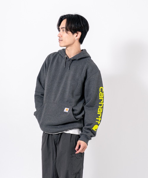 Carhartt(カーハート)の「【CARHARTT】プルオーバーパーカー 裏起毛 大きめ(パーカー・レディース・ブラック/グレー/チャコールグレー/ネイビー/ブラウン・XL/L/S/M)」の15枚目の写真