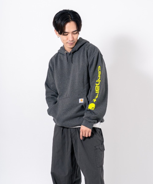 Carhartt(カーハート)の「【CARHARTT】プルオーバーパーカー 裏起毛 大きめ(パーカー・レディース・ブラック/グレー/チャコールグレー/ネイビー/ブラウン・XL/L/S/M)」の16枚目の写真