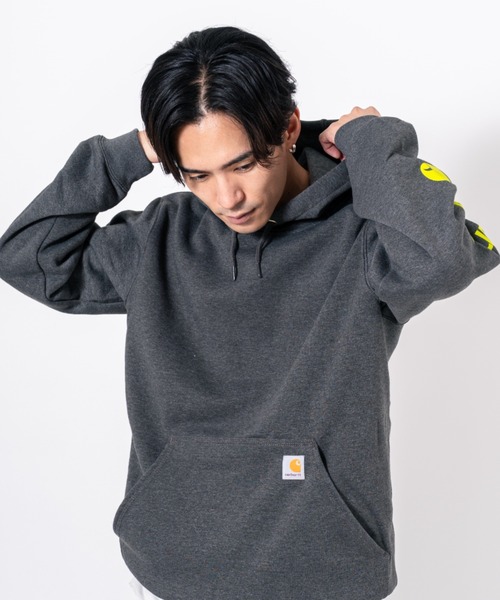 Carhartt(カーハート)の「【CARHARTT】プルオーバーパーカー 裏起毛 大きめ(パーカー・レディース・ブラック/グレー/チャコールグレー/ネイビー/ブラウン・XL/L/S/M)」の13枚目の写真