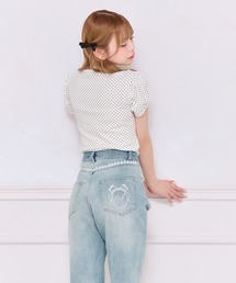 【極美品】ベロアレースパンツ / ブルー パンツ（ブルー・ネイビー/青色系・レース）ファッション通販
