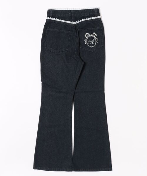 apres jour（アプレジュール）の「バック刺繍レースフレアデニムパンツ（デニムパンツ・レディース・インディゴブルー/ライトブルー/ブラック・SMALL/MEDIUM/X-LARGE/LARGE）」の22枚目の写真