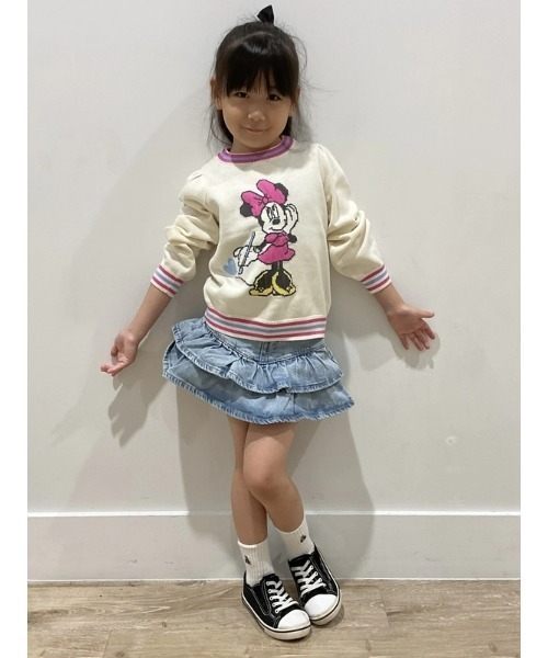 GAP（ギャップ）の「Gap × ディズニー ミニーマウス セーター (幼児・ベビー)（ニット/セーター・キッズ・アイボリー/レッド・70cm/80ｃｍ/90cm/95cm/100cm/105cm/110cm）」の6枚目の写真