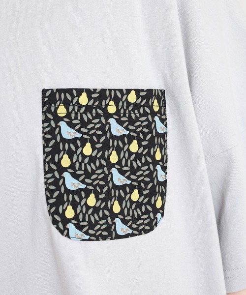 Emago（イマゴ）の「EMAGO ポケット付きプリントＴ（Tシャツ/カットソー・レディース・ライトグレー/ホワイト/ブラック・FREE）」の8枚目の写真