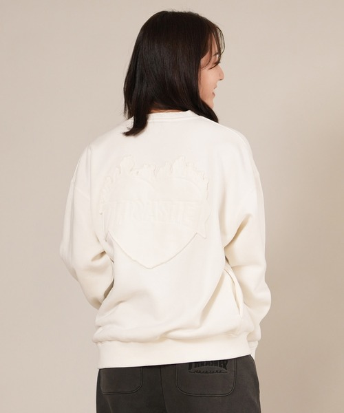 THRASHER(スラッシャー)の「THRASHER/スラッシャー スウェット トレーナー 254TH2TR061(スウェット・レディース・アイボリー/ブラック・M/L)」の4枚目の写真