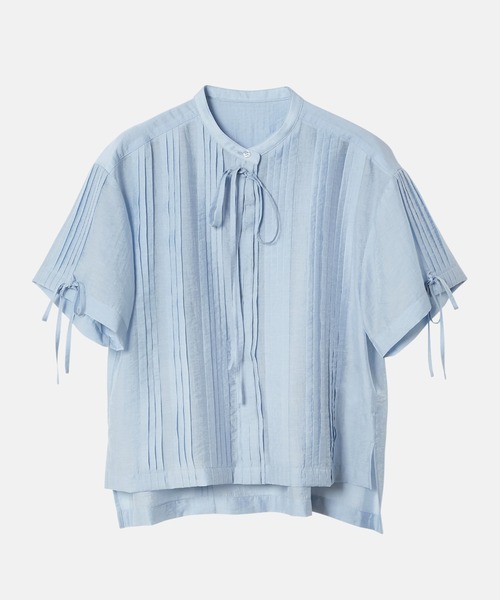 LE CIEL BLEU(ルシェルブルー)の「プリーテッドシャツ / Pleated Shirt(シャツ/ブラウス・レディース・ライトブルー/ブラック/オフホワイト/ピンク・38/36)」の3枚目の写真