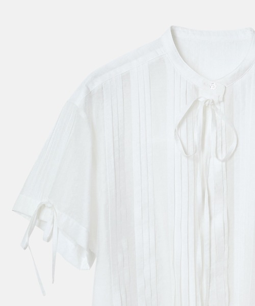 LE CIEL BLEU(ルシェルブルー)の「プリーテッドシャツ / Pleated Shirt(シャツ/ブラウス・レディース・ライトブルー/ブラック/オフホワイト/ピンク・38/36)」の12枚目の写真