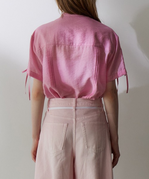 LE CIEL BLEU(ルシェルブルー)の「プリーテッドシャツ / Pleated Shirt(シャツ/ブラウス・レディース・ライトブルー/ブラック/オフホワイト/ピンク・38/36)」の22枚目の写真