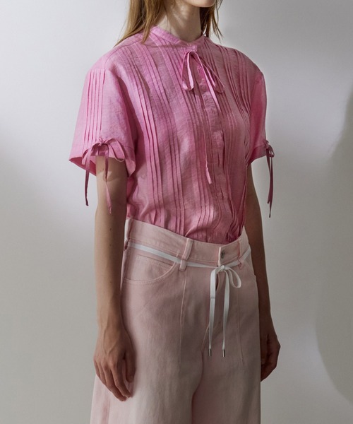 LE CIEL BLEU(ルシェルブルー)の「プリーテッドシャツ / Pleated Shirt(シャツ/ブラウス・レディース・ライトブルー/ブラック/オフホワイト/ピンク・38/36)」の20枚目の写真