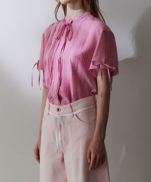 LE CIEL BLEU(ルシェルブルー)の「プリーテッドシャツ / Pleated Shirt(シャツ/ブラウス・レディース・ライトブルー/ブラック/オフホワイト/ピンク・38/36)」の19枚目の写真