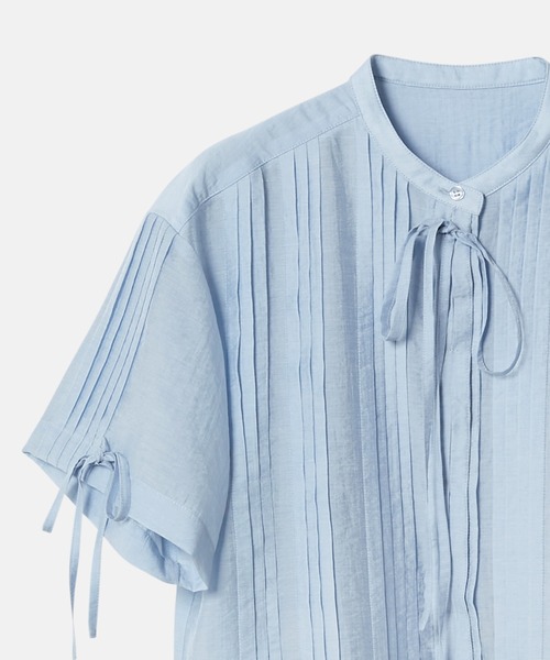 LE CIEL BLEU(ルシェルブルー)の「プリーテッドシャツ / Pleated Shirt(シャツ/ブラウス・レディース・ライトブルー/ブラック/オフホワイト/ピンク・38/36)」の16枚目の写真