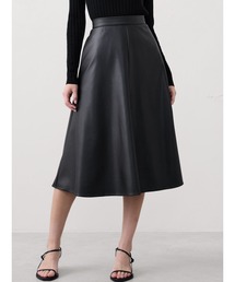 BANANA REPUBLIC FACTORY STORE（バナナリパブリック ファクトリーストア）の「BANANA REPUBLIC FACTORY STORE　　日本限定 ヴィーガンレザー Aラインミディスカート（スカート）」