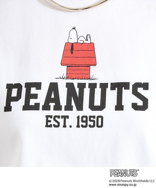 PEANUTS(ピーナッツ)の「【PEANUTS】ひんやりTシャツ(Tシャツ/カットソー・レディース・チャコールグレー/ベージュ系その他3/ブラック/イエロー系その他/ブラウン系/ライトベージュ/ホワイト系1/ホワイト/ライトグレー/グリーン系/オレンジ系/チャコール・01/02/03/04)」の16枚目の写真