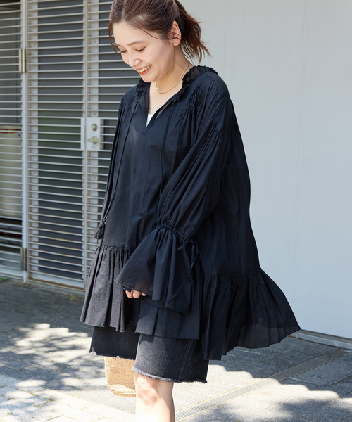 セール】ピンタックフリルブラウス（シャツ/ブラウス）｜JOURNAL