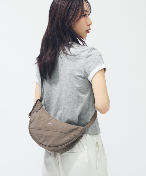 NIKE（ナイキ）の「ナイキ  NSW リンガー VNTG RU S/S NIKE（Tシャツ/カットソー・レディース・ホワイト×ブラック/グレー・M/L）」の12枚目の写真