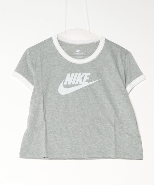 NIKE（ナイキ）の「ナイキ  NSW リンガー VNTG RU S/S NIKE（Tシャツ/カットソー・レディース・ホワイト×ブラック/グレー・M/L）」の17枚目の写真