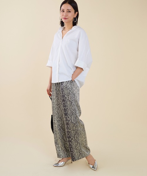 marmors(マルモア)の「【marmors】dolman sleeve shirt(シャツ/ブラウス・レディース・ホワイト/チャコールグレー/ブルー・36)」の4枚目の写真